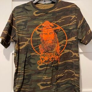 Camouflage T-Shirt - Orange Graphic